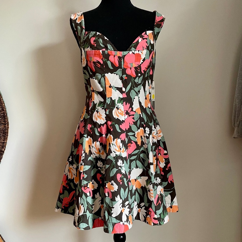 By Anthropologie Small Sweetheart Floral Mini Dress NWOT Plus Dress